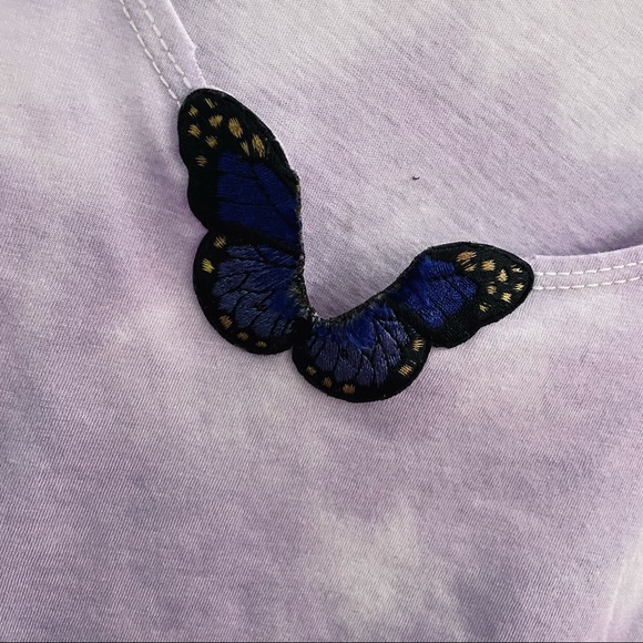 Crop butterfly tie dye tank - Picture 2 of 4